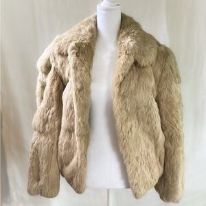 Women's Tan Teddy Jacket